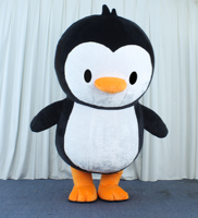 Costume de mascotte de pingouin gonflable en peluche personnalisé unisexe pour adultes pour la promotion de fête d'Halloween