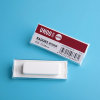UHOO Vente Chaude Badges nominatifs de haute qualité pour employés bancaires Badge magnétique en plastique réutilisable