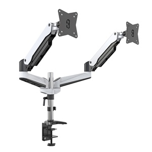 <span class=keywords><strong>Supporto</strong></span> da Scrivania per Doppio Monitor con Attacco a V, Braccio in Alluminio Completamente Articolato per Schermi LCD fino a 32 Pollici, Disponibile - Product Image 3