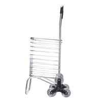 Chariot de courses pliable en aluminium 35L pour escaliers, capacité 40KG, roues en PVC à quatre roues, support OEM, outils Lupai