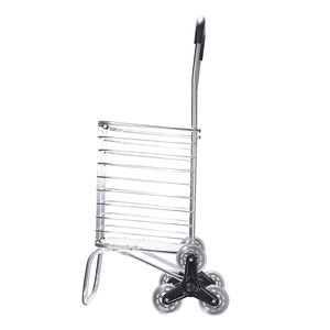 Chariot d'escalade d'escalier 35L, chariot de courses pliable, chariot de courses en aluminium pliant avec sac de courses pour les courses alimentaires - Product Image 3