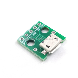 Adaptateur <span class=keywords><strong>MICRO</strong></span> USB vers DIP femelle type B <span class=keywords><strong>Micro</strong></span> 5P <span class=keywords><strong>SMD</strong></span> vers DIP 2.54mm, carte adaptateur soudée, tête femelle, 10 pièces/lot - Product Image 2