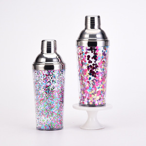 Coctelera de Acero Inoxidable con Brillo, Coctelera Cobbler de Doble Pared a Prueba de Fugas, Mezclador de Cócteles para el Hogar, <span class=keywords><strong>Bar</strong></span>, Fiestas, Regalo - Product Image 4