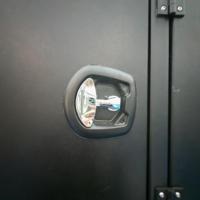 Serrure de porte mécanique intégrée en alliage de zinc pour camping-car, remorque tout-terrain, type queue de baleine, avec poignée en T et clés