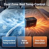 Surmatelas rafraîchissant à circulation d'eau à double zone de chauffage et de refroidissement, système de sommeil intelligent, directement de l'usine, OEM ODM