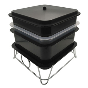 Usine Personnaliser 15L Black Worm Bin Avec Outils Auxiliaires 3-Tray Worm Farm <span class=keywords><strong>Compost</strong></span> Bin - Product Image 4