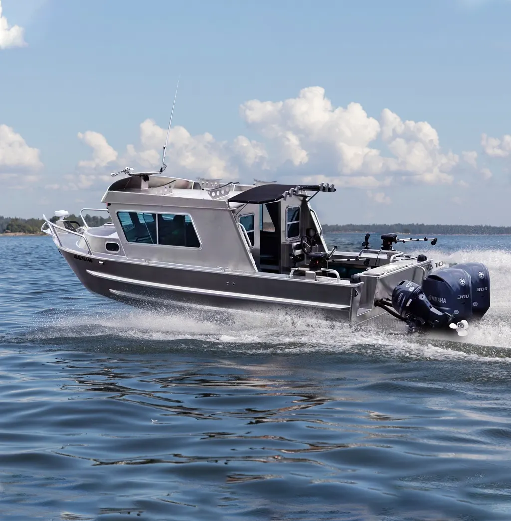 Kinocean High Quality Aluminum Welded Cuddy Speed Cabin Fishing Boat for sale