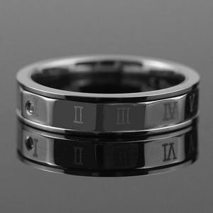 Anillos de Bisutería de Moda al Por Mayor, Diseño Geométrico, Números Romanos, Anillo de Acero Inoxidable - Product Image 5