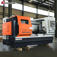 Tour CNC GOLDCNC CAK6180 - Tour horizontal à banc plat robuste, tourelle simple, haute productivité pour le tournage de précision