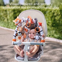 Tumama enfants noir blanc spirale poussette hagnging jouets pour voyage jouer haut contraste bébé berceau Mobile arc jouet pour nouveau-nés