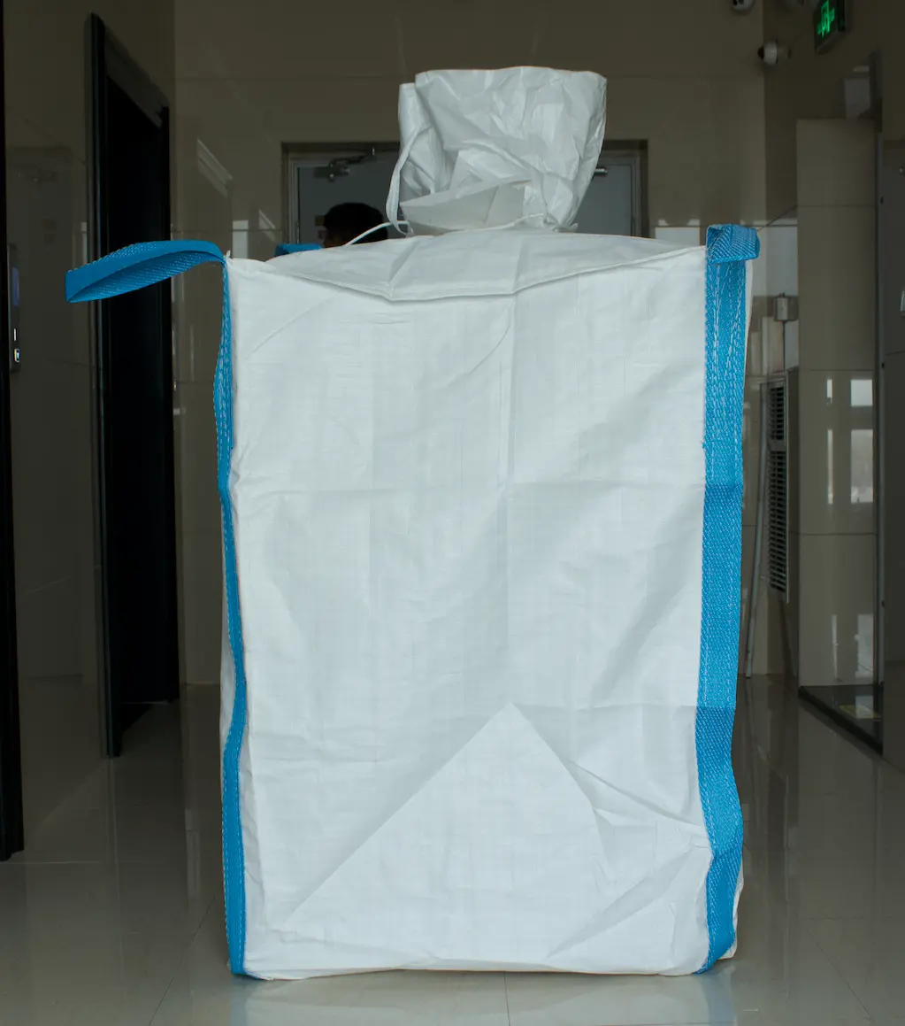 Big Bag 1200 Kg De Top Onderste Klep 100% Virgin Polypropyleen Uv Weerstand Met Polyethyleen Liner