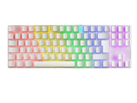 Clavier de jeu mécanique Mars Gaming MK80 Blanc TKL FRGB Anti-Ghosting Switches Rouges Disposition Italienne Sans touches numériques Fabriqué en Chine