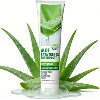 Fabrika OEM ODM Toptan Ağız Bakım Tüpleri Diş Macunu Naneli Florürsüz Taze Nane Çay Ağacı Yağı Aloe Vera Jel Diş Macunu