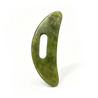 Rouleau de massage facial et Gua Sha en jade Xiuyan naturel pour le corps et le visage, anti-rides et amincissant