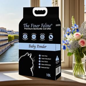 Litière pour chat de qualité supérieure Sable sans poussière Bentonite Balle pour animaux de compagnie Livraison rapide Sortie d'usine OEM 5L Prix bon marché - Product Image 1