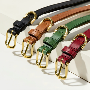 Kualitas tinggi dapat disesuaikan <span class=keywords><strong>PU</strong></span> kulit kerah anjing peliharaan tali <span class=keywords><strong>Harness</strong></span> dan tas kotoran pemegang Set dengan empuk lembut - Product Image 2