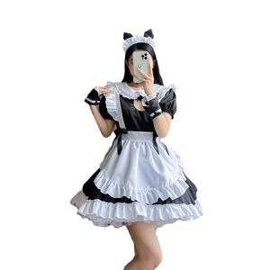 Cat Maid Costume Black And Pink Polyester Cosplay Outfit For Anime Role Playing Spring 2023 - Product Image 5
