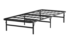 Đồ Nội Thất Phòng Ngủ Đôi Xl Kích Thước Rắn Kim Loại Nền Tảng Giường Cơ Sở Mạnh Mẽ Màu Đen Nệm Nền Tảng Khung Gấp Giường Đơn - Product Image 4