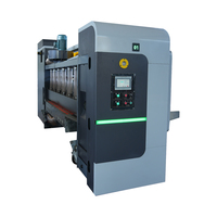 Machine de découpe et d'impression automatique à grande vitesse contrôlée par PLC avec moteur et roulement pour la fabrication de boîtes en carton ondulé