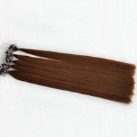 Extensions de cheveux naturels humains de qualité supérieure, en gros, fabriquées en usine, avec micro-anneaux en silicone et tubes de cuivre, nano-rings