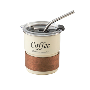 Vente en gros de tasses en acier inoxydable à double paroi de 300 ml, logo personnalisé pour l'eau, le thé, le lait, le café, design moderne pour cadeaux d'affaires - Product Image 1
