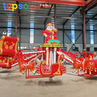 Manège autoportant sur le thème de Noël pour carnaval et fête foraine