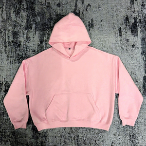 HD2262 Sudadera con <span class=keywords><strong>capucha</strong></span> con serigrafía personalizada para niñas Heavyweight 100% algodón Fleece Longitud larga Color <span class=keywords><strong>Rosa</strong></span> Diseño Casual con <span class=keywords><strong>capucha</strong></span> - Product Image 1