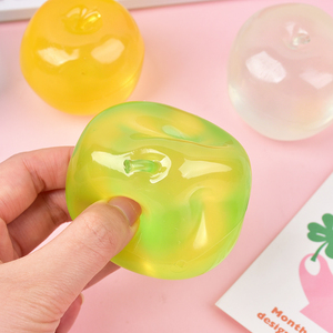 ของเล่นบีบมอลโทสคลายเครียด น่ารัก นุ่มเหมือนโมจิ ทำจากวัสดุ TPR สีฟ้า/ชมพู ลูกบอลใสเด้งกลับ ของเล่นคลายความเครียด สำหรับทุกเพศ - Product Image 2