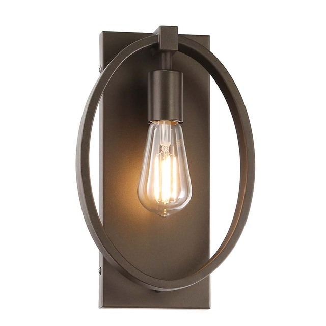 Vintage Indoor Wall Lamp with LED Bulb Dark Bronze Finish Wall Sconce Light for Bedroom and Hallway