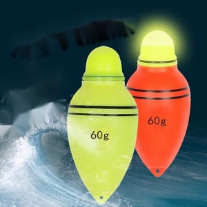 Màu Đỏ Màu Xanh Lá Cây Màu Điện Tử Nổi Lớn Bụng Câu Cá Bobbers Cao Nổi Kép Sử Dụng Dài Đúc 40G-100G Câu Cá Biển Nổi - Product Image 5