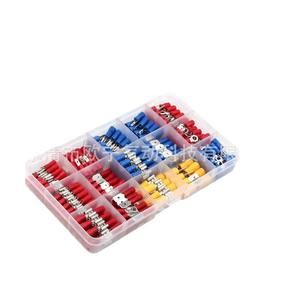 Juego de terminales de presión en frío, 100 piezas, conectores de crimpado, terminales de anillo 10-22AWG, material de PC, estilo europeo - Product Image 2