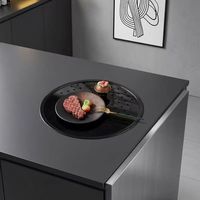 Évier circulaire sous plan de petite taille en acier inoxydable SUS304 épaissi, cuve ronde pour îlot, balcon, comptoir de bar, cuve simple