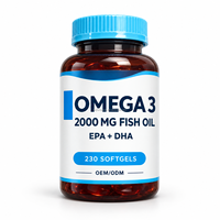 Huile de poisson oméga 3 en gélules molles pour adultes, 240 gélules, complément d'huile de poisson oméga 3, gélules d'huile de poisson, prix de gros