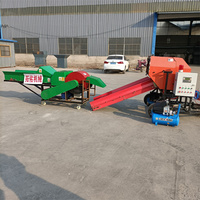 Presse à balles carrées robuste Longmiao avec ensacheuse hydraulique de haute précision pour tourbe de coco, origine Shandong