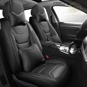 Kustom kualitas tinggi Set kulit PVC MEWAH Deluxe Universal cocok untuk sebagian besar mobil pelindung Aksesori kendaraan penutup kursi mobil