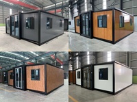 Maison préfabriquée isolée de 20 pieds, maison conteneur, maison modulaire portable pour habitation résidentielle, hôtel, complexe hôtelier et vacances