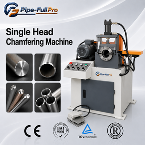 Pneumatic Single Head Tube End Chamfering Equipment for Office Furniture Metal Frame <b>Pipe</b> Production - Product Image 1