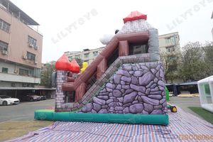 LilyToys - Pista <span class=keywords><strong>de</strong></span> Obstáculos Inflable Grande con Tobogán, Temática <span class=keywords><strong>de</strong></span> Castillo <span class=keywords><strong>de</strong></span> Caballeros Medievales, para Fiestas al Aire Libre y Parques <span class=keywords><strong>de</strong></span> Diversiones Infantiles - Product Image 2