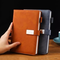 Couverture en cuir PU A5 personnalisée 100 feuilles couverture rigide carnet de notes de planificateur d'affaires avec reliure à coudre carnet de notes imprimé