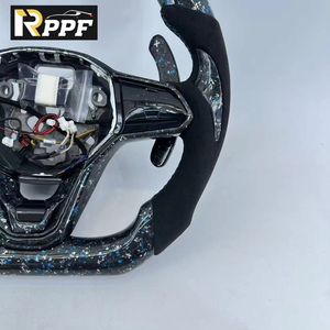 Volante de Fibra de Carbono RPPF en Oferta con Luces LED, Estilo Popular para Automóviles Volkswagen VW <span class=keywords><strong>Golf</strong></span> <span class=keywords><strong>8</strong></span> MK8 GTI <span class=keywords><strong>Golf</strong></span> <span class=keywords><strong>GTE</strong></span> 2020-2021 - Product Image 3