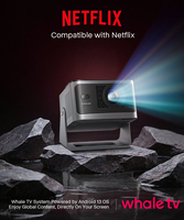Proyektor Home Theater Portabel HY350 NTV 500 ANSI 1080P dengan Speaker Terintegrasi, Whale OS, Pengenalan Layar, dan Auto Keystone
