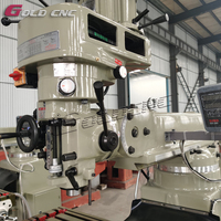 GOLDCNC en stock X4H X5H Haute précision R8 Broche type genou Tourelle verticale Fraiseuse manuelle pour métaux à vendre