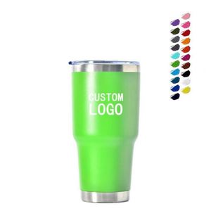 Gobelet isotherme personnalisé en acier inoxydable écologique de 30 oz, double paroi, performance thermique de 6 à 12 heures, couvercle anti-fuite pour - Product Image 3