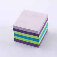Bloc-notes personnalisé de 3x3 pouces, bloc-notes, notes autocollantes fixes imprimées avec logo, cadeaux promotionnels en papier