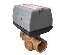 Vanne à boisseau sphérique motorisée en laiton 1/2" 3/4" 1" pour arrêt d'eau haute température AC220V, trois fils, deux commandes, deux voies, OEM CE