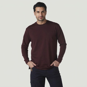 T-shirt à manches longues pour homme 100% coton, toucher doux, vêtements pour hommes et garçons, t-shirt à manches longues décontracté, vêtements pour homme, t-shirt de sport - Product Image 1