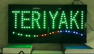 12*24 "haute luminosité TERIYAKI Food Store Led Sign, HotJapanese <span class=keywords><strong>Cuisine</strong></span> Shop Led Affichage publicitaire - Product Image 3