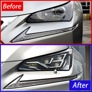Faros delanteros de coche para <span class=keywords><strong>Lexus</strong></span> <span class=keywords><strong>NX</strong></span> 2014-2021 montaje de lámparas delanteras de coche actualización LED alta configuración cuatro accesorios de lente de proyector - Product Image 3