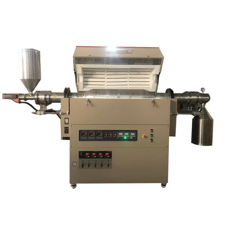 1200c Processing Mica Concentrates Industrial Equipment alumina roatry tube furnace 1700 c Dual Zone Lab Tube Furnace Suppliers