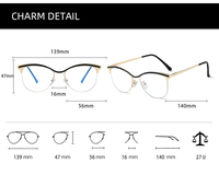 MS 95798 Gafas de moda Gafas de bloqueo de luz azul óptica Diseño de Marco Marcos de Anteojos